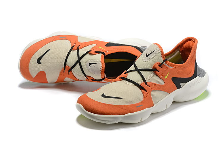 New Women Nike Freen Run 5.0 Grey Orange Black Running Shoes - Click Image to Close